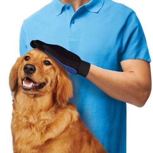 1 Pair Pet Grooming Gloves Brush Dog Cat Fur Hair Removal Mitt Massage