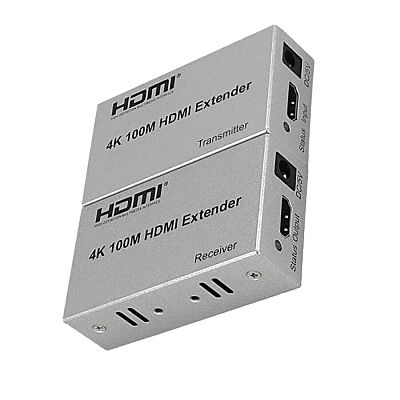 Single Cat5e/6 HDMI Extender Over 100M Ultra HD 4Kx2K 60Hz Up to 330Ft