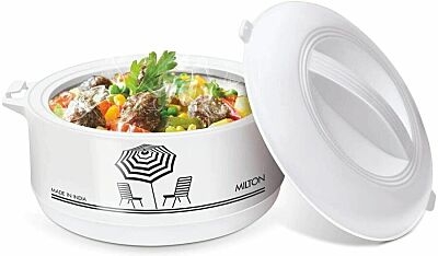 White Insulated Hot Pot Food Serving Warmer Kitchen Casserole